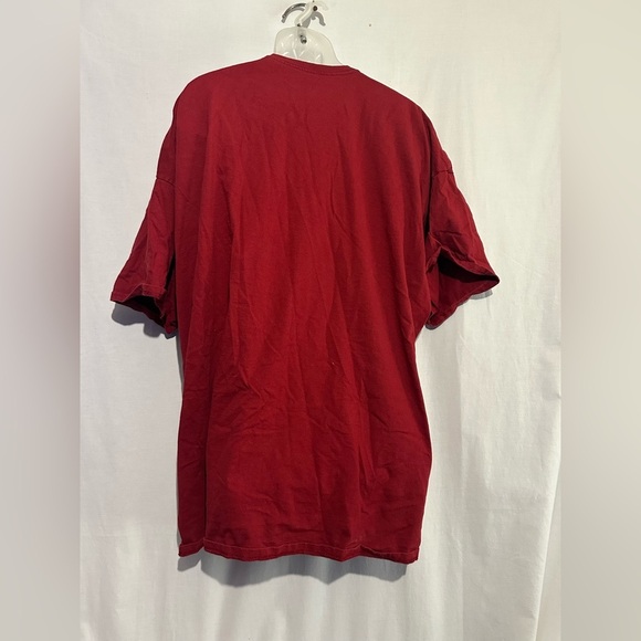 Fruit of the Loom Red Short Sleeve T Shirt - Picture 2 of 3